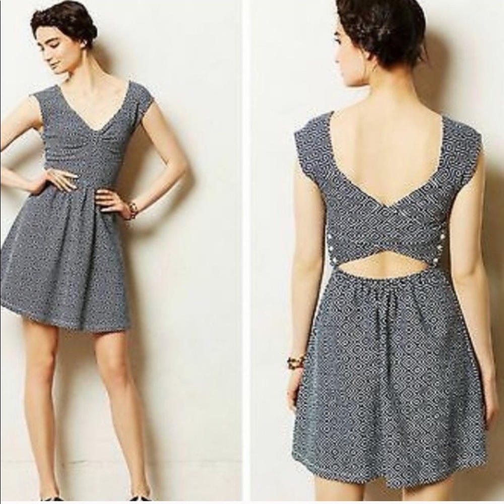 EUC Postmark xAnthro Rolo Criss Cross Back Dress 2